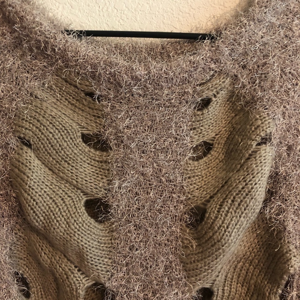 Fuzzy Black Brand Sweater Size Medium - Picture 2 of 7